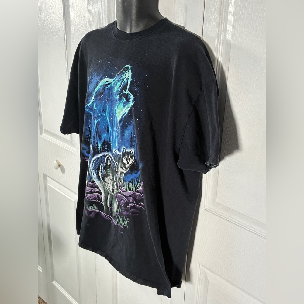 DOM Howling Wolf Pack Nature Graphic T Shirt - Picture 2 of 8